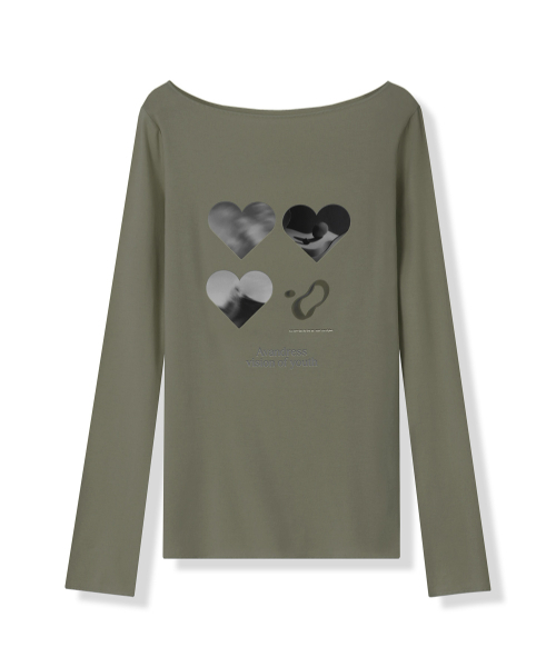 AVANDRESS(アバンドレス )の「Natalie Long Sleeve - 6COL(Tシャツ/カットソー・レディース・カーキ/チャコール/モカ/PINK/ホワイト・FREE)」の13枚目の写真