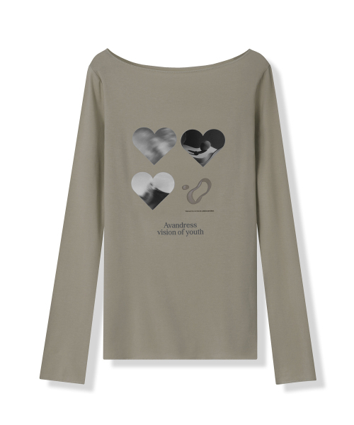 AVANDRESS(アバンドレス )の「Natalie Long Sleeve - 6COL(Tシャツ/カットソー・レディース・カーキ/チャコール/モカ/PINK/ホワイト・FREE)」の14枚目の写真