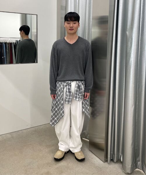 Millo Archive（ミロ アーカイブ）の「インフレートチェックシャツ[ライトグレー]（シャツ/ブラウス・メンズ・その他・MEDIUM/LARGE/X-LARGE）」の11枚目の写真