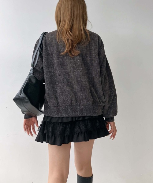 AS KNOW AS plus（アズノゥアズプラス）の「♪ロゴ刺繍 キラキララメ モールプルオーバー（スウェット・レディース・サックスブルー/チャコールグレー/ブラウン・FREE）」の20枚目の写真