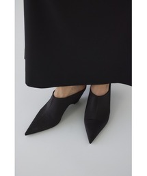 RIM.ARK | Pointed satin mule ポインテッドサテンミュール(パンプス)
