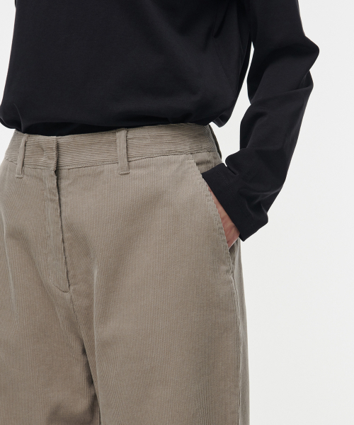 MUSINSA STANDARD WOMAN（ムシンサスタンダードウーマン）の「ウィメンズワイドコーデュロイパンツ[ライトベージュ]（その他パンツ・レディース・その他・30/24/25/26/27/28/29）」の7枚目の写真