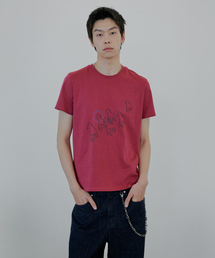 NUAKLE（ヌアクル）の「Star Horse Slim Fit T-Shirt_Magenta Rose（Tシャツ/カットソー）」