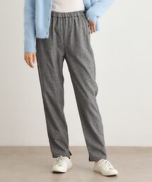 【日本製】カシミヤ混ストレッチパンツ