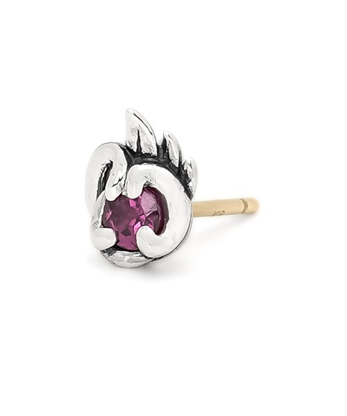 BloodyMary/ブラッディマリー」火の目ピアス w/ロードライトガーネット