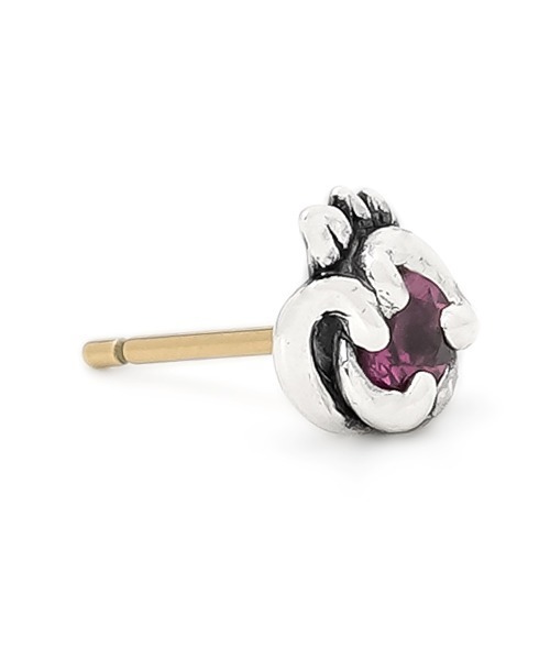 BloodyMary/ブラッディマリー」火の目ピアス w/ロードライトガーネット