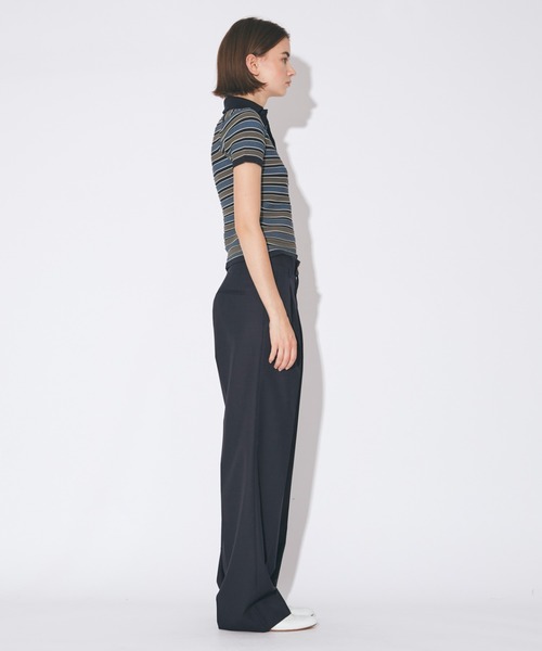 beautiful people（ビューティフルピープル）の「kids multi stripe   polo pullover（ニット/セーター・レディース・ブラック/ブラウン・SMALL）」の8枚目の写真