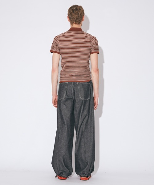 beautiful people（ビューティフルピープル）の「kids multi stripe   polo pullover（ニット/セーター・レディース・ブラック/ブラウン・SMALL）」の13枚目の写真