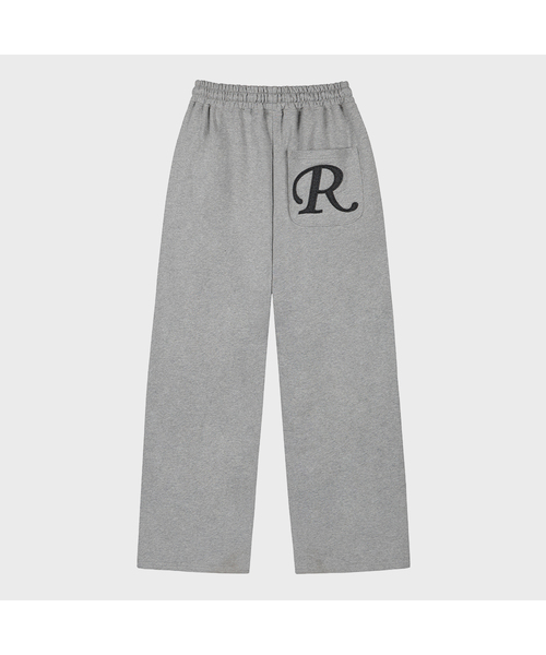 ROCKCAKE(ロックケーキ)の「アプリケ R ポケットジョガー - グレー(スウェットパンツ・レディース・その他・X-SMALL/XX-SMALL/SMALL)」の1枚目の写真