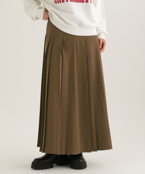 studio CLIP（スタディオクリップ）の「【daily CLIP】ランダムプリーツスカート（スカート・レディース・ブラック/ブラウン・FREE）」の2枚目の写真