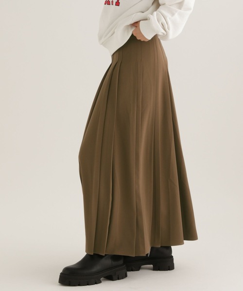 studio CLIP（スタディオクリップ）の「【daily CLIP】ランダムプリーツスカート（スカート・レディース・ブラック/ブラウン・FREE）」の14枚目の写真