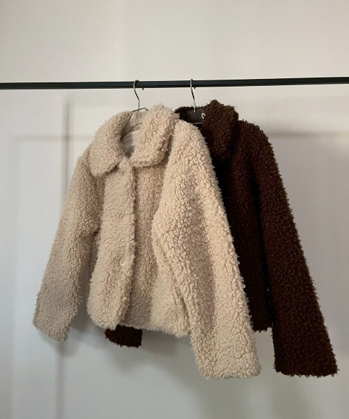 AMAIL(アマイル)の「Fuzzy Jacket(その他アウター・レディース・ベージュ/ブラウン・FREE)」の20枚目の写真