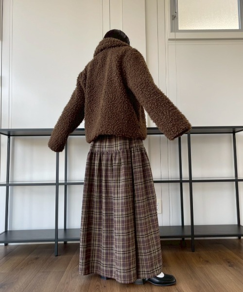AMAIL(アマイル)の「Fuzzy Jacket(その他アウター・レディース・ベージュ/ブラウン・FREE)」の7枚目の写真