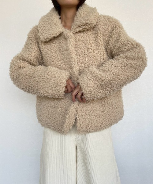 AMAIL(アマイル)の「Fuzzy Jacket(その他アウター・レディース・ベージュ/ブラウン・FREE)」の16枚目の写真