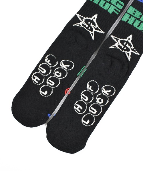 HUF(ハフ)の「【C-HUF2】【HUF/ハフ】LUCKY CREW SOCK SK00881(ソックス/靴下・メンズ・ブラック・O/S)」の4枚目の写真