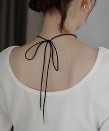 Freesia by andme（フリージアバイアンドミー）の「スエードコードチョーカー（チョーカー）」