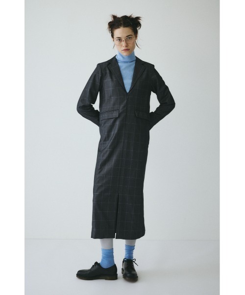 HeRIN.CYE(ヘリンドットサイ)の「Jacket like long dress ジャケットライクロングドレス(ワンピース・レディース・グレー系その他/ブルー系その他3・38/36)」の2枚目の写真