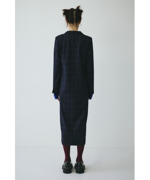 HeRIN.CYE(ヘリンドットサイ)の「Jacket like long dress ジャケットライクロングドレス(ワンピース・レディース・グレー系その他/ブルー系その他3・38/36)」の12枚目の写真