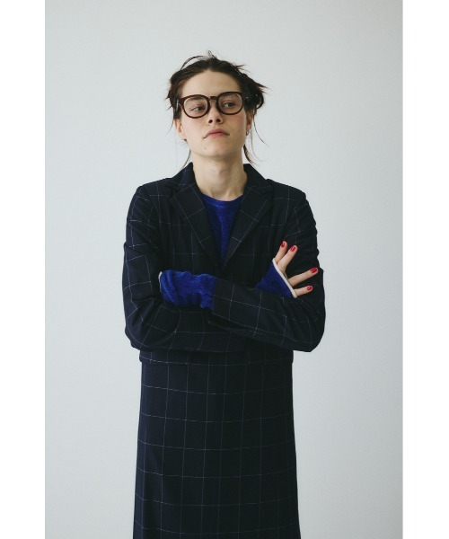 HeRIN.CYE(ヘリンドットサイ)の「Jacket like long dress ジャケットライクロングドレス(ワンピース・レディース・グレー系その他/ブルー系その他3・38/36)」の13枚目の写真
