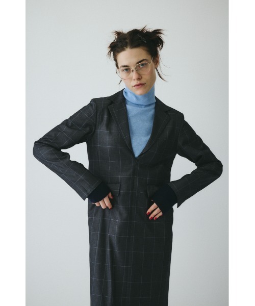 HeRIN.CYE(ヘリンドットサイ)の「Jacket like long dress ジャケットライクロングドレス(ワンピース・レディース・グレー系その他/ブルー系その他3・38/36)」の16枚目の写真
