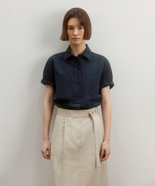ANDNEEDS（アンドニーズ）の「Button belted skirt (beige)（スカート・レディース・その他・MEDIUM/SMALL）」の3枚目の写真