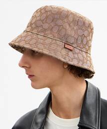 COACH シグネチャー　ジャカード　バケットハット COACH（コーチ）の「シグネチャー ジャカード バケット ハット（ハット