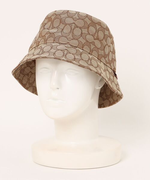 COACH（コーチ）の「シグネチャー ジャカード バケット ハット（ハット・レディース・ベージュ系その他・(M/L)/XS/S）」の5枚目の写真