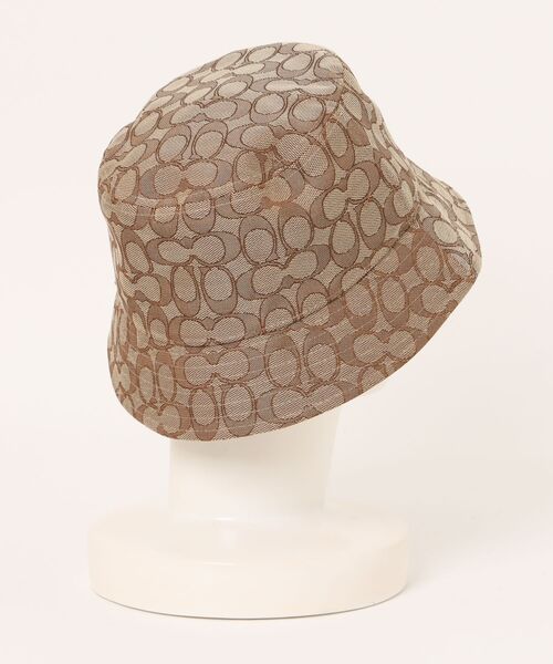 COACH（コーチ）の「シグネチャー ジャカード バケット ハット（ハット・レディース・ベージュ系その他・(M/L)/XS/S）」の6枚目の写真