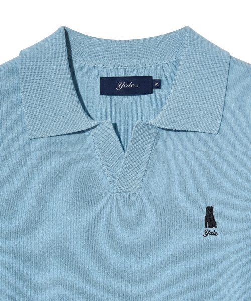 YALE(イェール)の「ウィメンズコンフォートクールスリットネックポロニットライトブルー(Tシャツ/カットソー・レディース・その他・SMALL/MEDIUM/LARGE)」の5枚目の写真