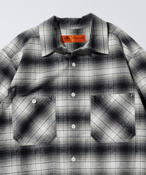 RED KAP（レッドキャップ）の「RED KAP/レッドキャップ 別注 フランネル クロップド ロングスリーブ ワークチェックシャツ（シャツ/ブラウス・メンズ・ブラウン/ブラック/マスタード・LARGE/MEDIUM）」の14枚目の写真