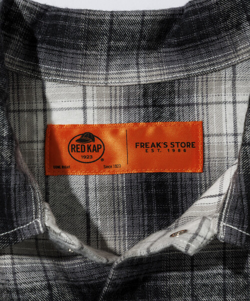 RED KAP（レッドキャップ）の「RED KAP/レッドキャップ 別注 フランネル クロップド ロングスリーブ ワークチェックシャツ（シャツ/ブラウス・メンズ・ブラウン/ブラック/マスタード・LARGE/MEDIUM）」の15枚目の写真