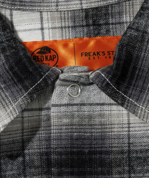 RED KAP（レッドキャップ）の「RED KAP/レッドキャップ 別注 フランネル クロップド ロングスリーブ ワークチェックシャツ（シャツ/ブラウス・メンズ・ブラウン/ブラック/マスタード・LARGE/MEDIUM）」の18枚目の写真