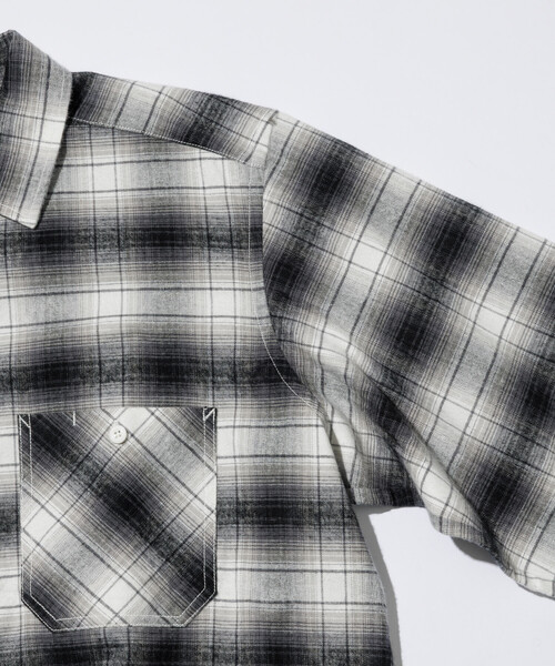 RED KAP（レッドキャップ）の「RED KAP/レッドキャップ 別注 フランネル クロップド ロングスリーブ ワークチェックシャツ（シャツ/ブラウス・メンズ・ブラウン/ブラック/マスタード・LARGE/MEDIUM）」の21枚目の写真