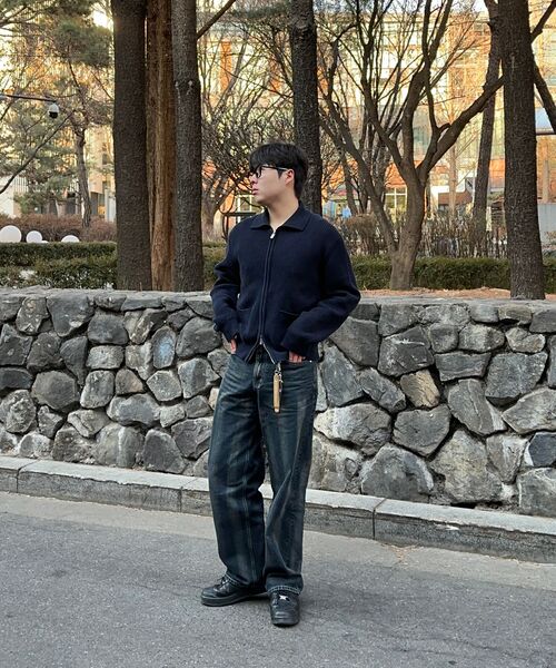 DECET(デケト)の「Stripe Bleach Wide Jeans DCPT049BlackB(デニムパンツ・レディース・その他・26/28/30/32/34)」の6枚目の写真