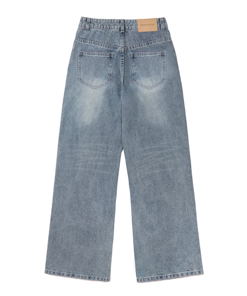 DECET WOMEN（デケット ウーマン）の「カットワイドジーンズ DCWPT009LBlueB（デニムパンツ・レディース・その他・SMALL/MEDIUM/LARGE/X-SMALL）」の21枚目の写真