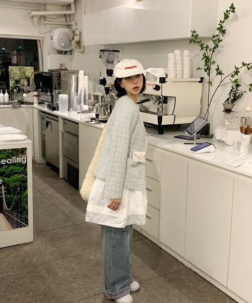 DECET WOMEN（デケット ウーマン）の「カットワイドジーンズ DCWPT009LBlueB（デニムパンツ・レディース・その他・SMALL/MEDIUM/LARGE/X-SMALL）」の13枚目の写真