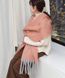 MICO COULIER | ヘアリーシャドーカラーマフラー(マフラー)