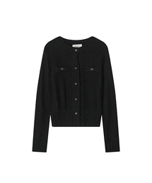 Shawble tweed knitwear _ Black