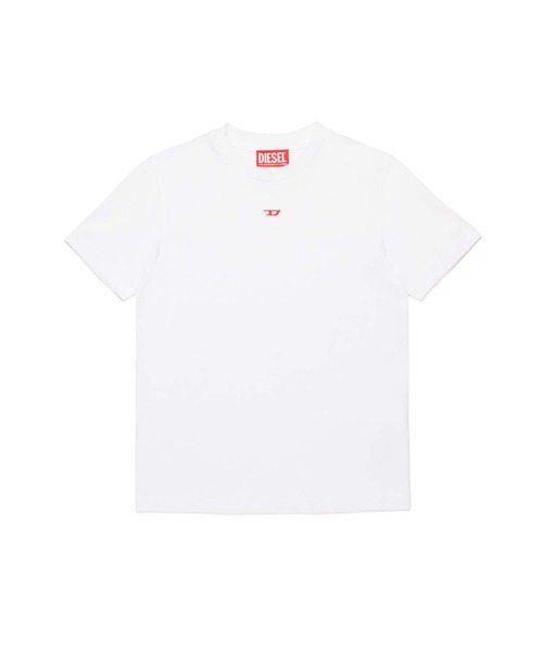 DIESEL KIDS（ディーゼルキッズ）の「DIESEL（ディーゼル）Kids & Junior ワンポイントブランドロゴ半袖Tシャツカットソー（Tシャツ/カットソー・キッズ・ブラック/ブルー/ホワイト・12Y/16Y/14Y/4Y/6Y/8Y/10Y）」の2枚目の写真