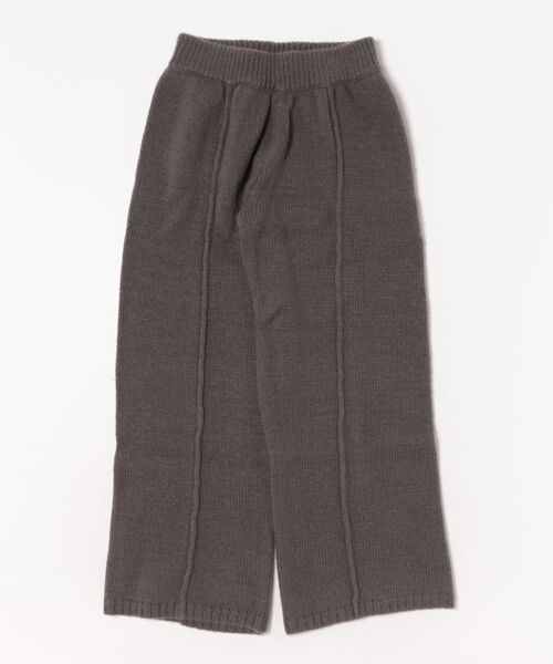 forget-me-nots（フォーゲットミーノッツ）の「Rib Knit Pants FMN-24AW-P-002（その他パンツ・レディース・グレー/ブラウン・MEDIUM/SMALL）」の2枚目の写真