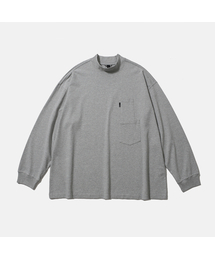 [AW25] BAGGY MOCKNECK L/S TEE / HEATHER GRAY