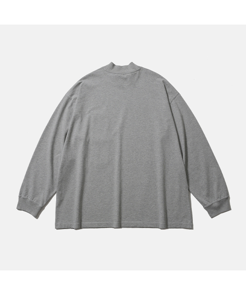 MOIF（モイフ）の「[AW25] BAGGY MOCKNECK L/S TEE / HEATHER GRAY（Tシャツ/カットソー・メンズ・その他・1(S)/2(M)/3(L)）」の2枚目の写真