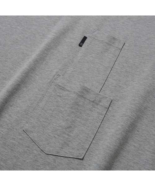 MOIF（モイフ）の「[AW25] BAGGY MOCKNECK L/S TEE / HEATHER GRAY（Tシャツ/カットソー・メンズ・その他・1(S)/2(M)/3(L)）」の6枚目の写真