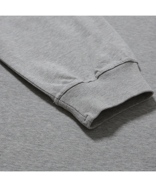 MOIF（モイフ）の「[AW25] BAGGY MOCKNECK L/S TEE / HEATHER GRAY（Tシャツ/カットソー・メンズ・その他・1(S)/2(M)/3(L)）」の7枚目の写真