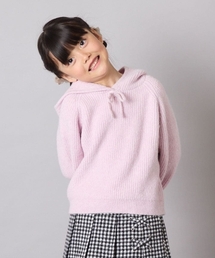 a.v.v | [120-160]【おうちで洗える】とろふわニットパーカー(ニット/セーター)