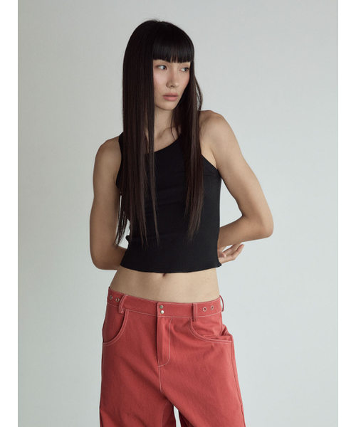VISUS(ヴィスシュ)の「Stitch Lowrise Cotton Pants_Red(その他パンツ・レディース・その他・FREE)」の6枚目の写真