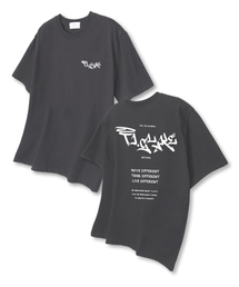ムーブディフロント オーバーサイズ 半袖Tシャツ ダークグレー