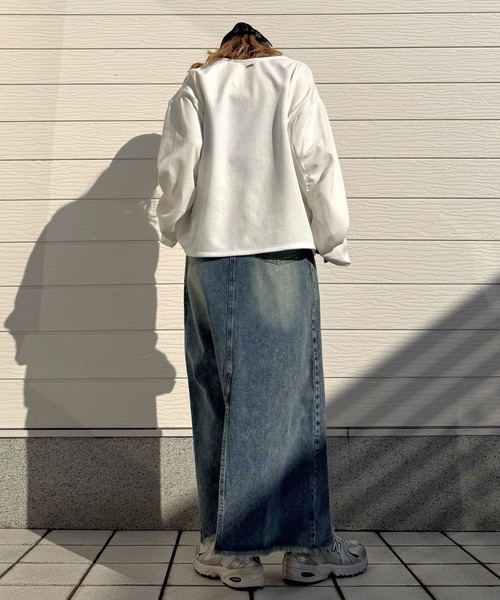 Q(キュー)の「デニムキャミワンピース(ワンピース・レディース・グレー/ブルー・MEDIUM)」の15枚目の写真