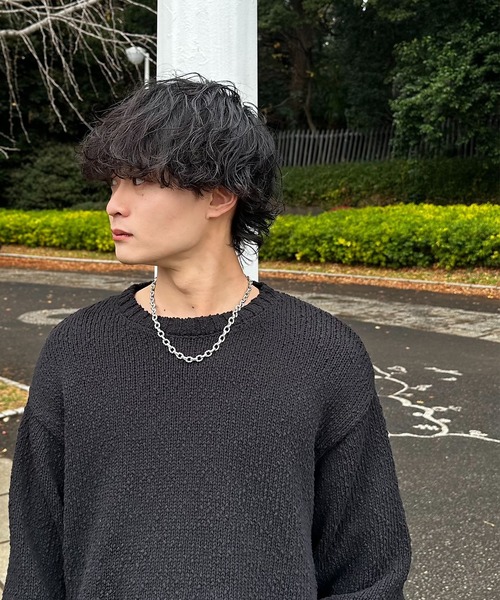 SBG(エスビー)の「インフルエンサー みずきち × SBG ツイストリンク マンテルネックレス(ネックレス・メンズ・シルバー・FREE)」の2枚目の写真
