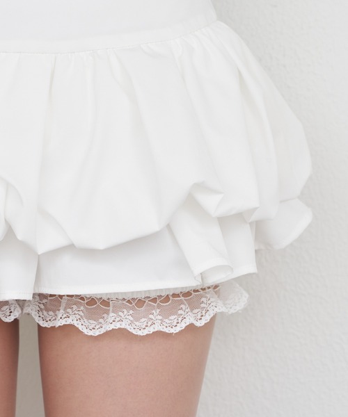 RAY CASSIN（レイカズン）の「ティアードバルーンスカート（スカート・レディース・ホワイト/グレー系その他2/ネイビー・FREE）」の15枚目の写真